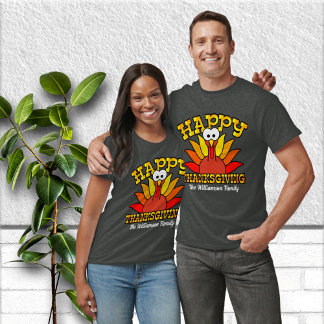 T-shirt Jolie famille personnalisée Thanksgiving Shirts