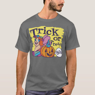 T-shirt Jolie fée avec citrouille, tour ou gâteries, booT-