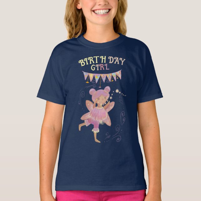 T-shirt jolie fée d'anniversaire (Devant)