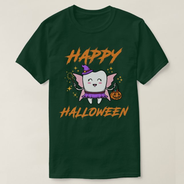 T-shirt Jolie Fée Dent Dent Halloween (Design devant)