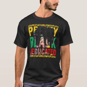 T-shirt Jolie Femme Noire Et Éduquée Belle Reine 1