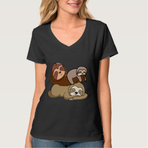 T-shirt Jolie fente dormante laiteuse empilée