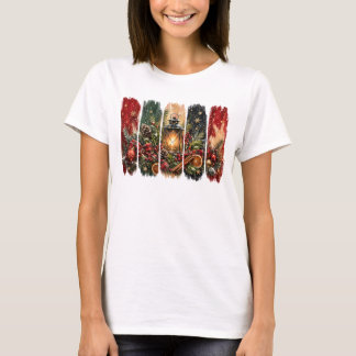 T-SHIRT JOLIE FÊTE COLORÉE DE NOËL AUX COUPS DE PINCETTE