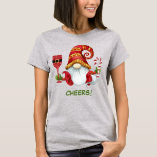 T-shirt Jolie fête de Noël Gnome Cheval