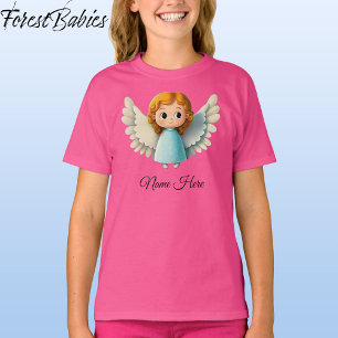 T-shirt Jolie fille Angel adorable dessin graphique