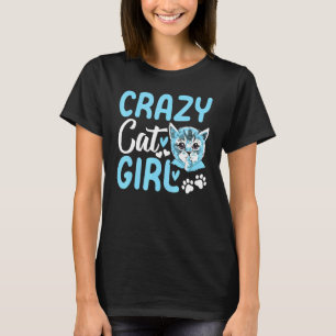 T-shirt Jolie Fille au Chat Chat  Propriétaire de Chat Je 