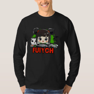 T-shirt Jolie Fille d'Anime Mangant du Riz Frit - FUIYOH