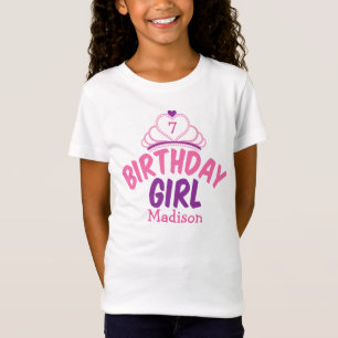 T-Shirt Jolie fille d'anniversaire Princesse Tiara