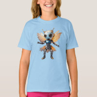 Jolie fille fourmi danse robot pixie