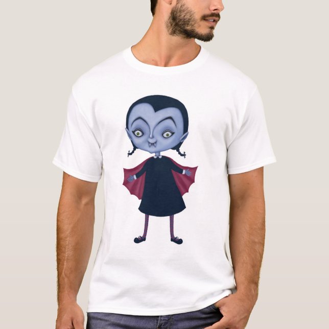 T-shirt jolie fille vampire écolière (Devant)