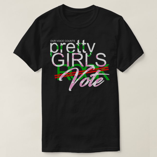 T-SHIRT JOLIE FILLES VOTE (Design devant)