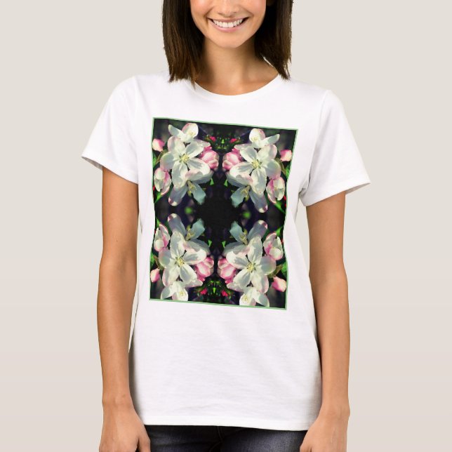 T-shirt Jolie fleur de crabelle fleurit Abstrait (Devant)
