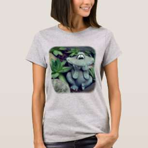 T-shirt Jolie Fleur Jardin Grenouille Nature