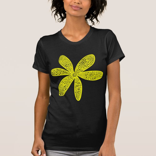 T-shirt Jolie Fleur - Jaune (Devant)