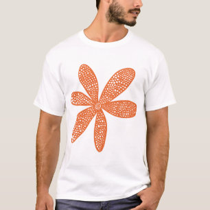 T-shirt Jolie Fleur - Marron Rouge