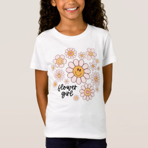 T-Shirt Jolie Fleur Rétro, Super Fleur De Faisée