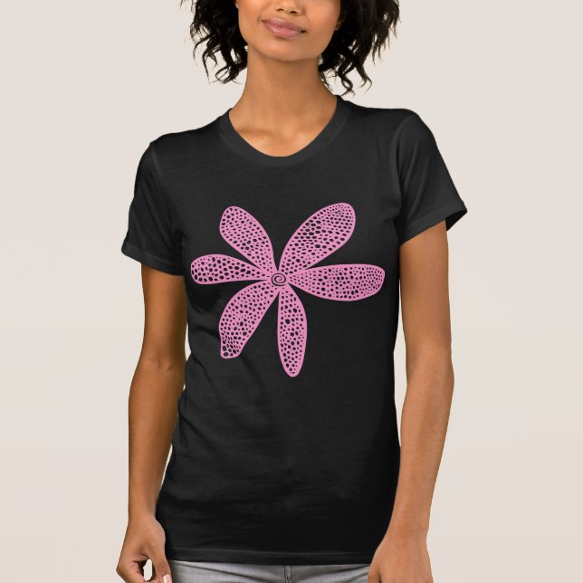 T-shirt Jolie Fleur - Rose (Devant)