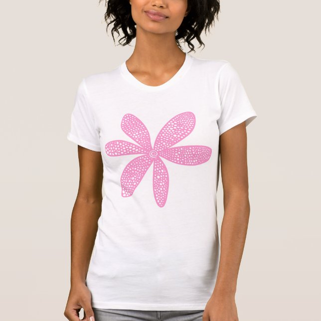 T-shirt Jolie Fleur - Rose (Devant)