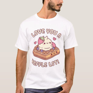 T-shirt Jolie gaufre Et Crème De Glace Vous Aimez Une Lot
