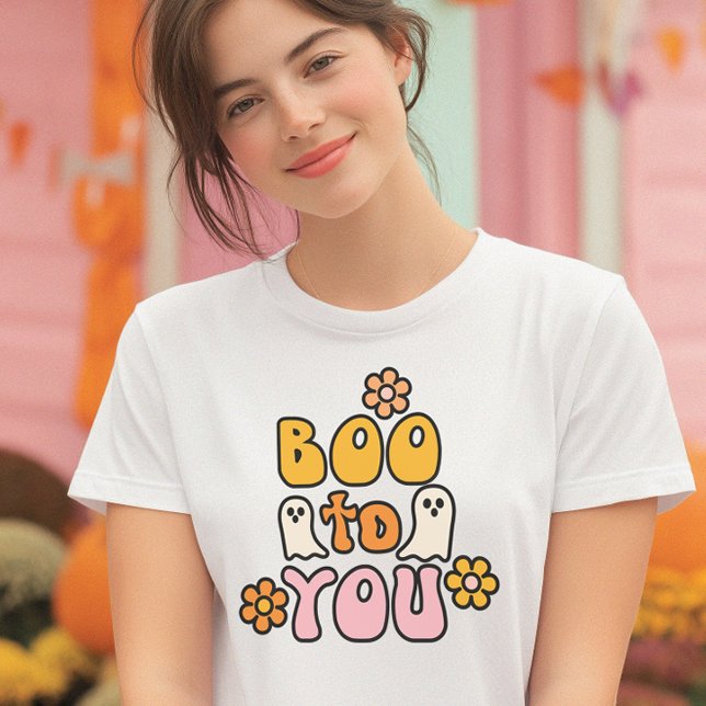 T-shirt Jolie Halloween rose (A cheerful Halloween tee with a playful retro vibe)