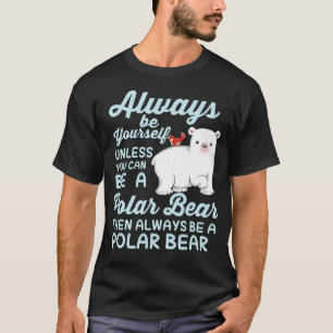 T-shirt Jolie Ice Porte Un Ours Polaire Lover