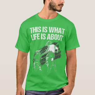 T-shirt Jolie illustration de moto de dirt pour hommes Pap