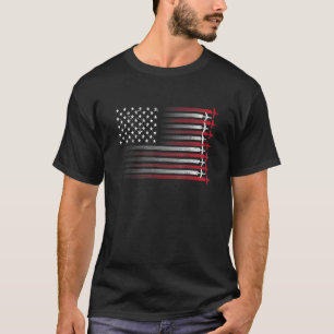 T-shirt Jolie illustration de pilote d'avion pour hommes f