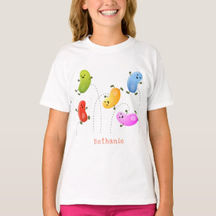 T-shirt Jolie jellybeans bondissant dessin animé