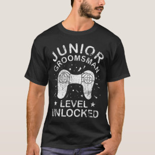 T-shirt Jolie Junior Groomsman Jeu Mariage Fête Jr Boys