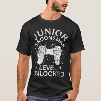 T-shirt Jolie Junior Groomsman Jeu Mariage Fête Jr Boys