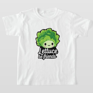 T-shirt Jolie laitue kawaii – “Soyons amis avec la laitue”