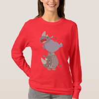 Jolie leapfrog caricature Rhinos femmes vêtements