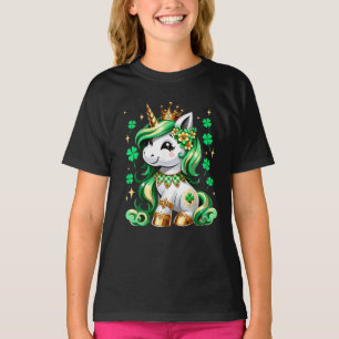 T-shirt Jolie Licorne Trèfle St Patrick