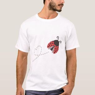 T-shirt Jolie Lisse Volant Laisser Un Sentier Cardiaque