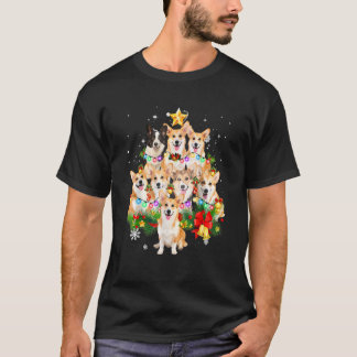 T-shirt Jolie lumière de Noël pour arbre avec Pembroke Wel
