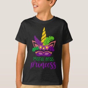 T-shirt Jolie Mardi Gras Princesse Chemise Enfants Jeune f