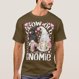 T-shirt Jolie mariée et mari gnomes citation - Vieillir av