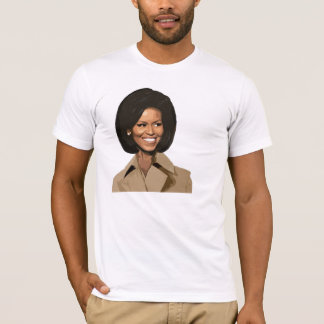 T-shirt Jolie Michelle Obama font face