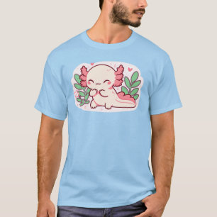 T-shirt Jolie Mignonne Axolotl, Chemise Kawaii Axolotl
