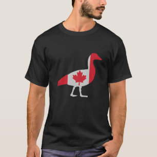 T-shirt Jolie Oie D'Amour En Feuille D'Érable Drapeau Cana