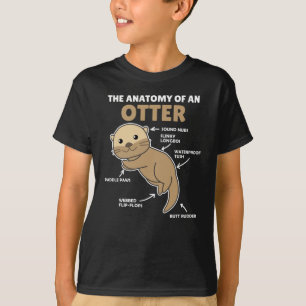 T-shirt Jolie Otter Explication Anatomie D'Une Otter