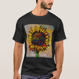 T-shirt Jolie peinture Abstraite de tournesol