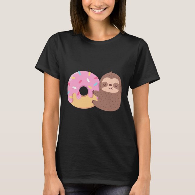 T-shirt Jolie petite fente serrant une beigne (Devant)