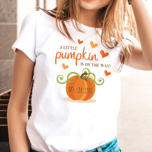 T-shirt Jolie petite fête prénatale citrouille mignonne