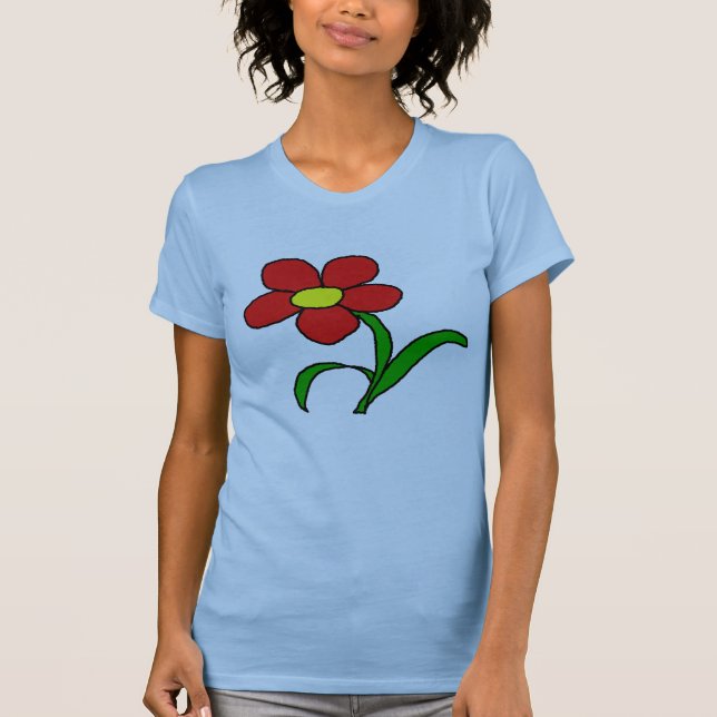 T-shirt Jolie petite fleur (Devant)