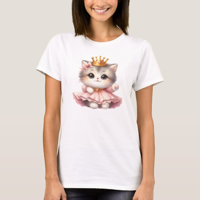 T-shirt Jolie petite Kitten Princesse (Devant)