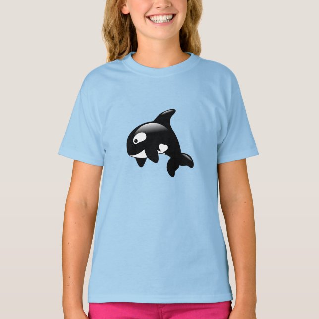T-shirt Jolie petite orque baleine (Devant)