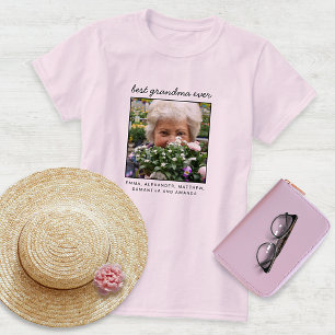 T-shirt Jolie photo personnalisée de la meilleure grand-mè