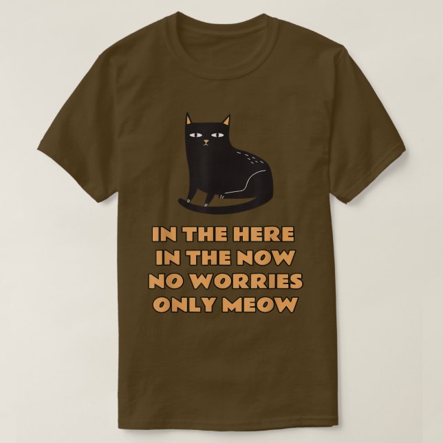 T-shirt Jolie poésie chat noir, Citation chat noir drôle,  (Design devant)