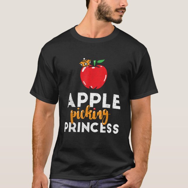 T-shirt Jolie pomme de cueillette Princesse pour les bambi (Devant)